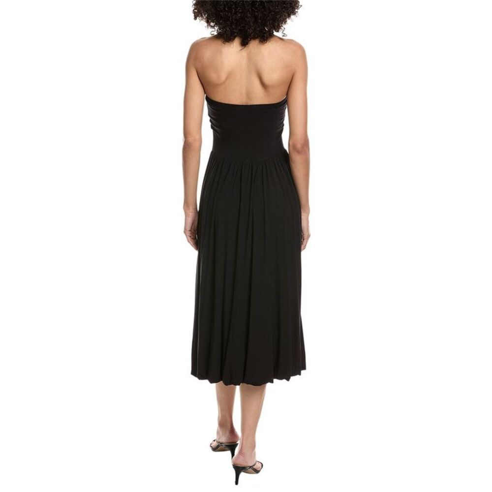 Project Social T Womens  All Nighter Strapless Bubble Midi Dress, Black - Picture 2 of 3